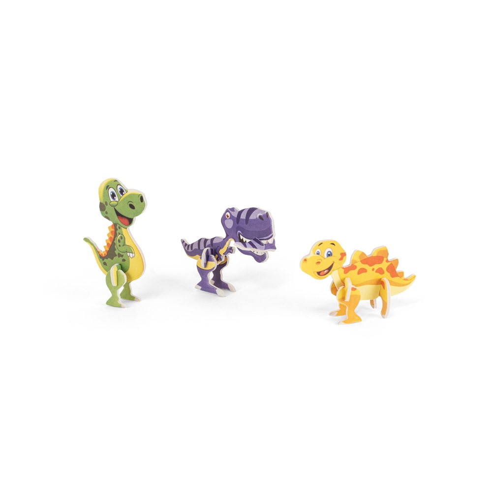 DINOSAURUS. Puzzle 3D in carta a forma di dinosauro