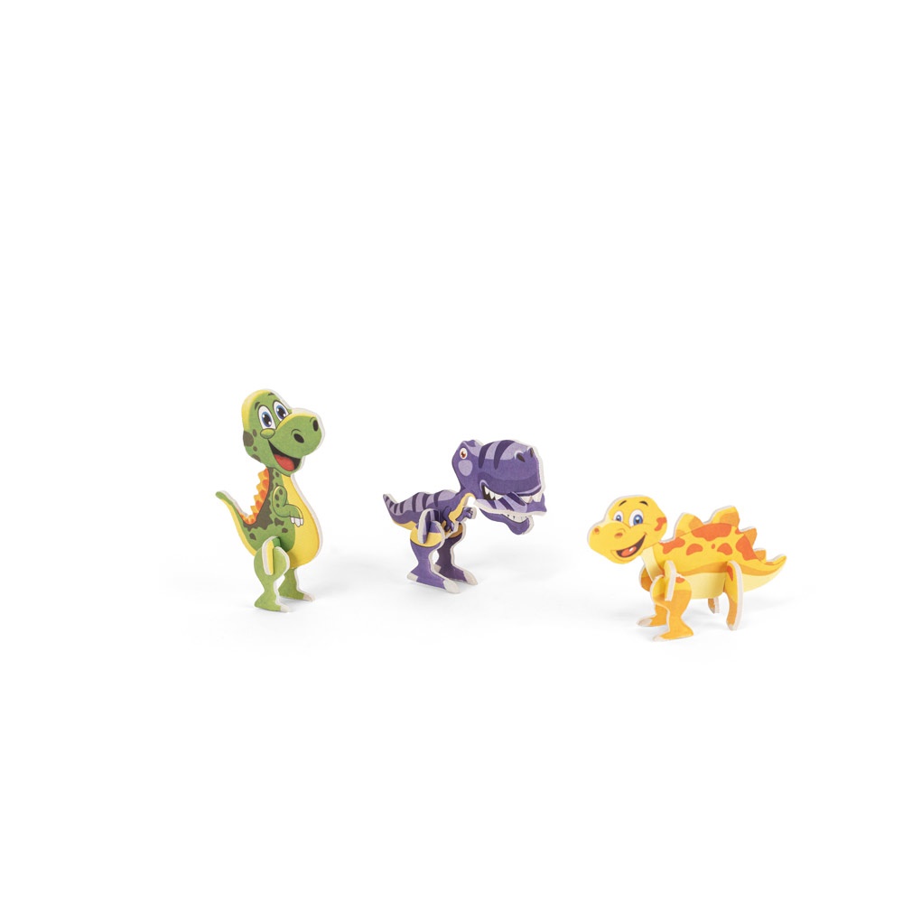 DINOSAURUS. Puzzle 3D in carta a forma di dinosauro