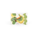 DINOSAURUS. Puzzle 3D in carta a forma di dinosauro