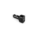 DIRAC. Adattatore per accendisigari con porta USB-A 18W e USB-C 20W in ABS riciclato (100% rABS)