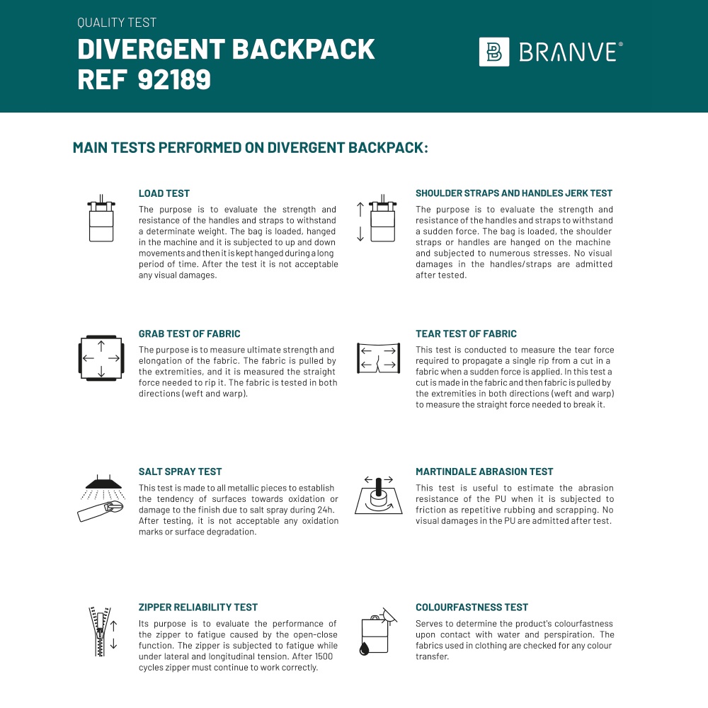 DIVERGENT BACKPACK I. Zaino porta PC fino a 15'6'' in denim e PU
