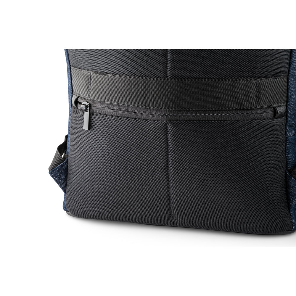 DIVERGENT BACKPACK I. Zaino porta PC fino a 15'6'' in denim e PU