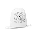DRAWS. Zaino a sacca con disegno da colorare (80 g/m²)