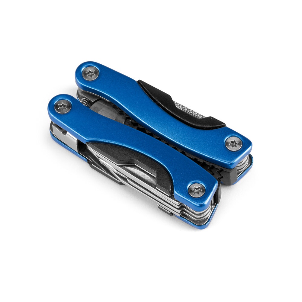 DUNITO. Mini pinza multifunzione pieghevole in acciaio inox e alluminio
