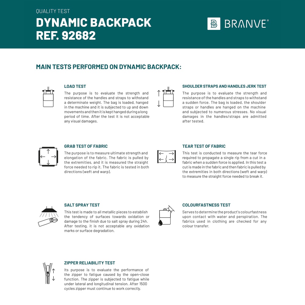 DYNAMIC BACKPACK I. Zaino porta PC 15'6'' 2 in 1 in poliestere 1680D e nylon