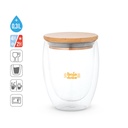 ECUADOR L. Bicchiere da viaggio in vetro borosilicato 350 mL