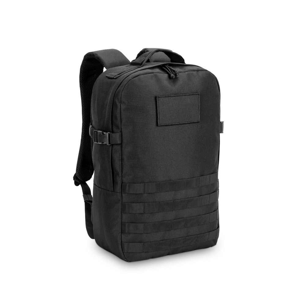 EDINBURGH BPACK. Zaino stile militare in poliestere riciclato 600D, ad alta densità e foderato in poliestere riciclato 210D da 17.3'