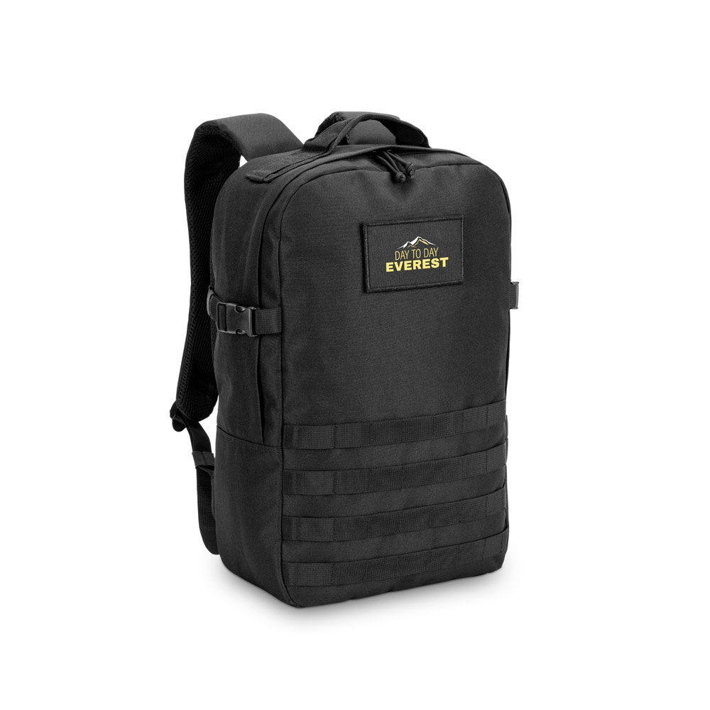 EDINBURGH BPACK. Zaino stile militare in poliestere riciclato 600D, ad alta densità e foderato in poliestere riciclato 210D da 17.3'