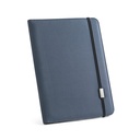 EMERGE FOLDER II. Cartella A4 in in poliestere riciclato (100% rPET) 300D con chiusura ad elastico