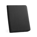 EMERGE FOLDER II. Cartella A4 in poliestere riciclato (100% rPET) 300D con chiusura zip