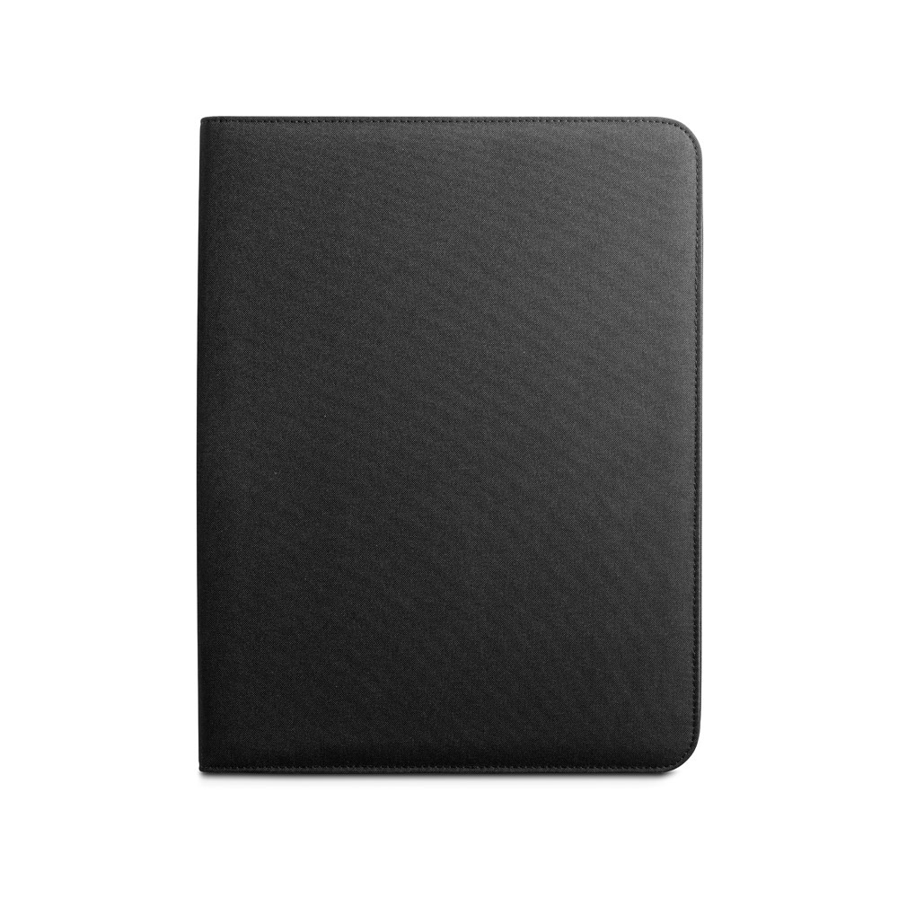 EMERGE FOLDER II. Cartella A4 in poliestere riciclato (100% rPET) 300D con chiusura zip