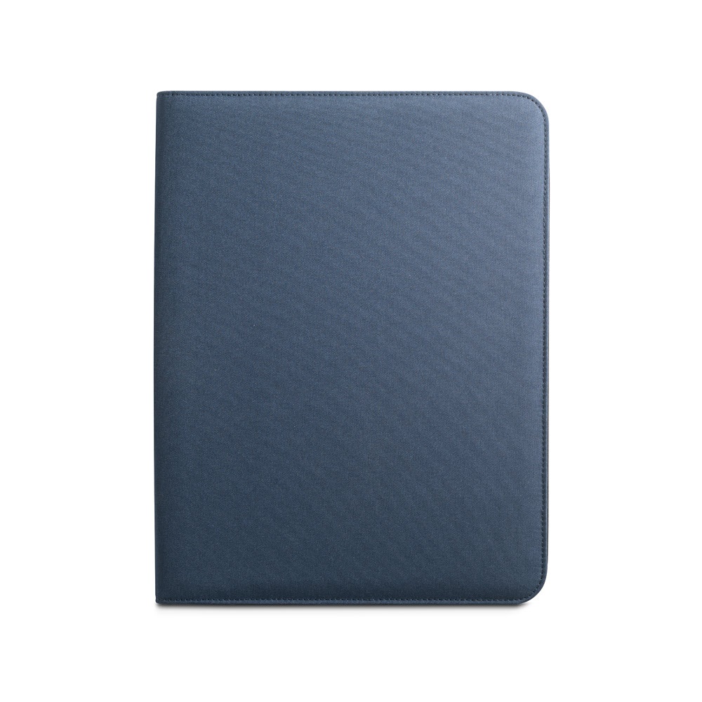 EMERGE FOLDER. Cartella A4 in poliestere riciclato (100% rPET) 300D con chiusura zip