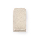 ENGLERT. Supporto per smartphone con caricatore wireless veloce da 10W in ABS riciclato (70% rABS) e fibra di paglia