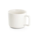 FANGIO. Tazza in ceramica da 220 mL con tappo e base in bambù