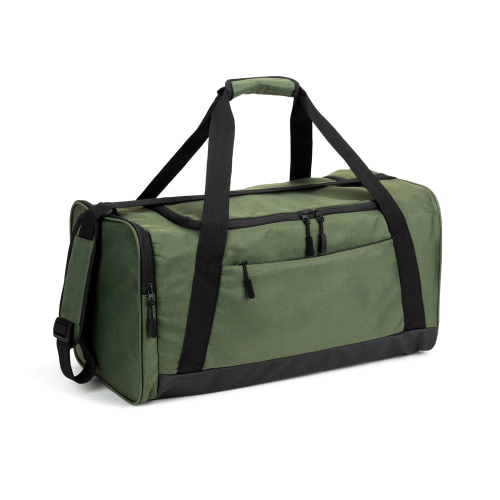 FARO. Borsa sportiva in cotone riciclato e poliestere riciclato (380 g/m²)
