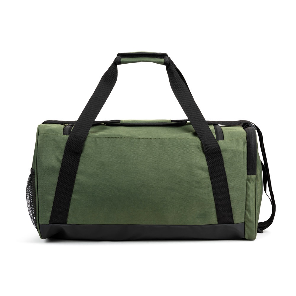 FARO. Borsa sportiva in cotone riciclato e poliestere riciclato (380 g/m²)