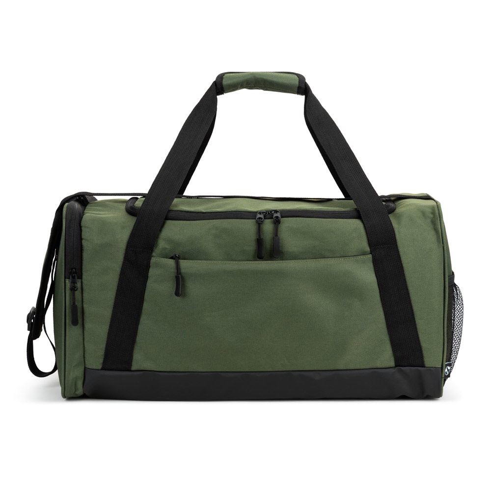FARO. Borsa sportiva in cotone riciclato e poliestere riciclato (380 g/m²)