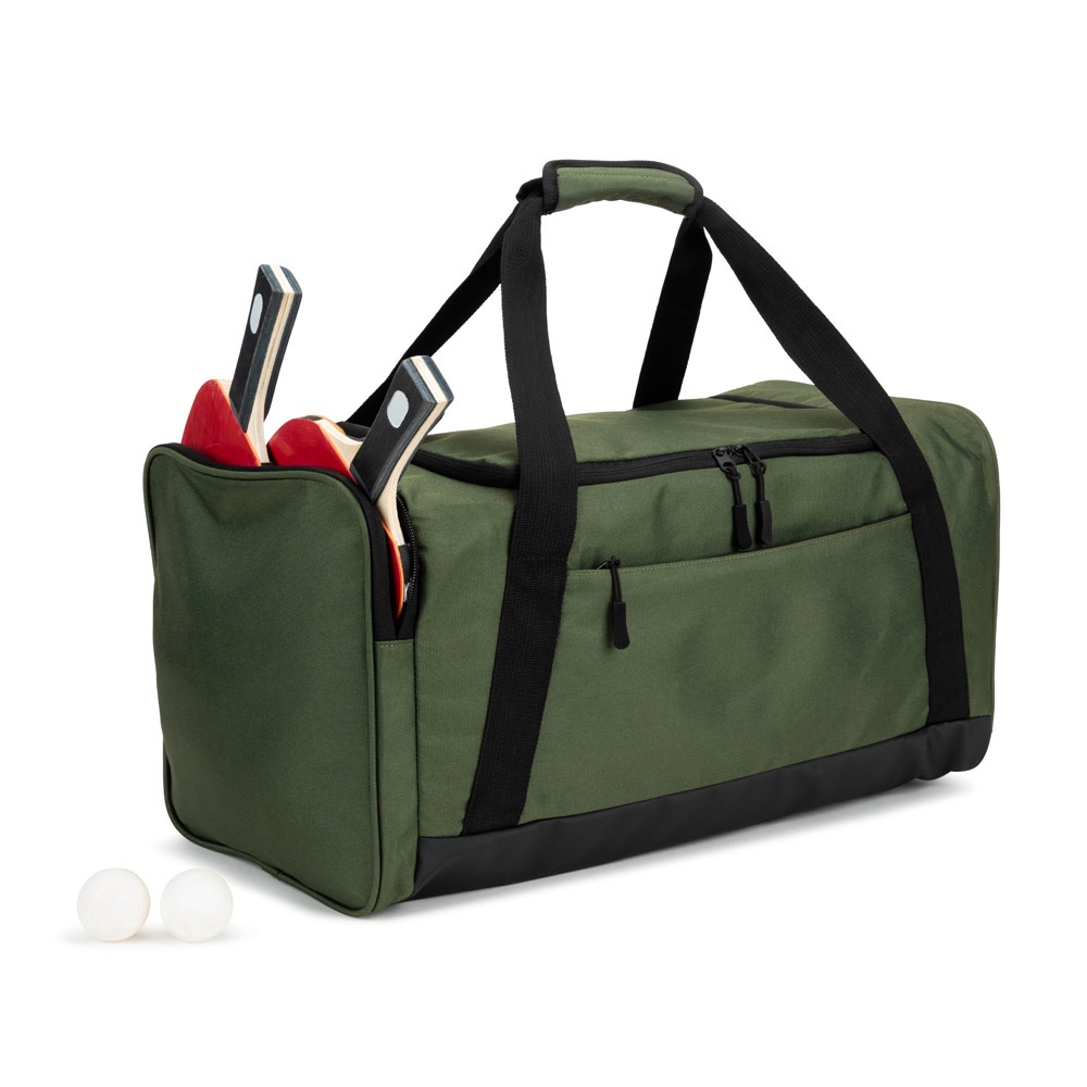 FARO. Borsa sportiva in cotone riciclato e poliestere riciclato (380 g/m²)
