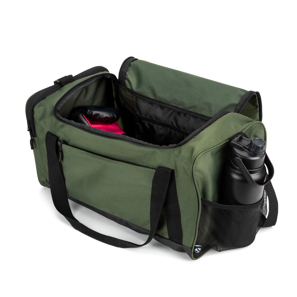 FARO. Borsa sportiva in cotone riciclato e poliestere riciclato (380 g/m²)