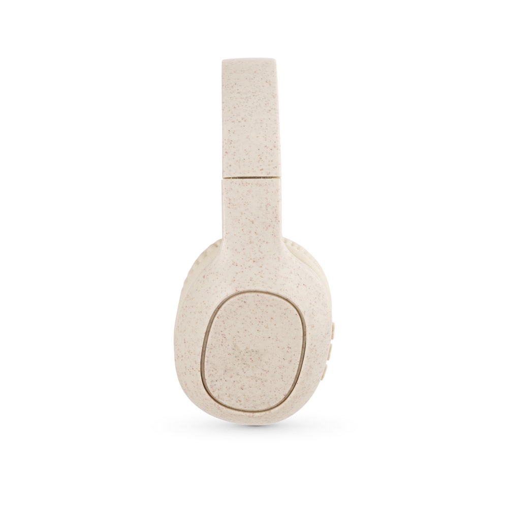 FEYNMAN. Cuffie wireless pieghevoli con batteria di 4 ore in paglia di grano e ABS
