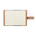 FIELDING. Cartellina A5 in sughero e poliestere riciclato(100% rPET) con blocco note rimovibile