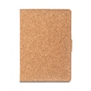 FIELDING. Cartellina A5 in sughero e poliestere riciclato(100% rPET) con blocco note rimovibile