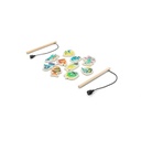FISHY. Set da pesca composto da 10 pesci in legno,ideale per bambini
