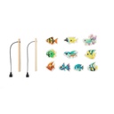 FISHY. Set da pesca composto da 10 pesci in legno,ideale per bambini