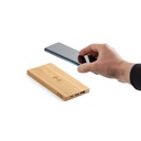 FITCH. Power bank da 5'000 mAh con caricatore wireless da 5W in bambù