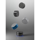 FLOREY. Dispositivo portatile da 3W con autonomia di 4h in alluminio riciclato (100% rAL) e ABS riciclato (100% rABS)