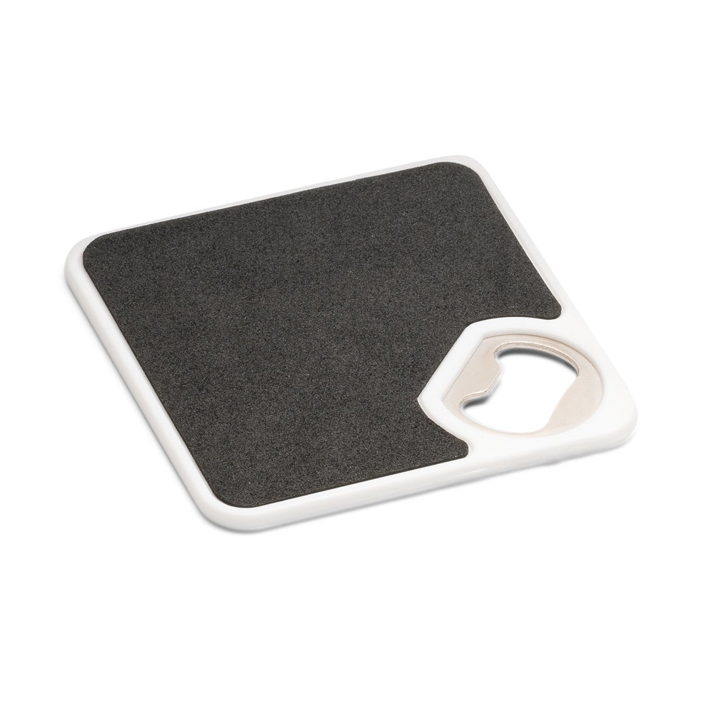 FUNFAYE. Sottobicchiere con apribottiglie