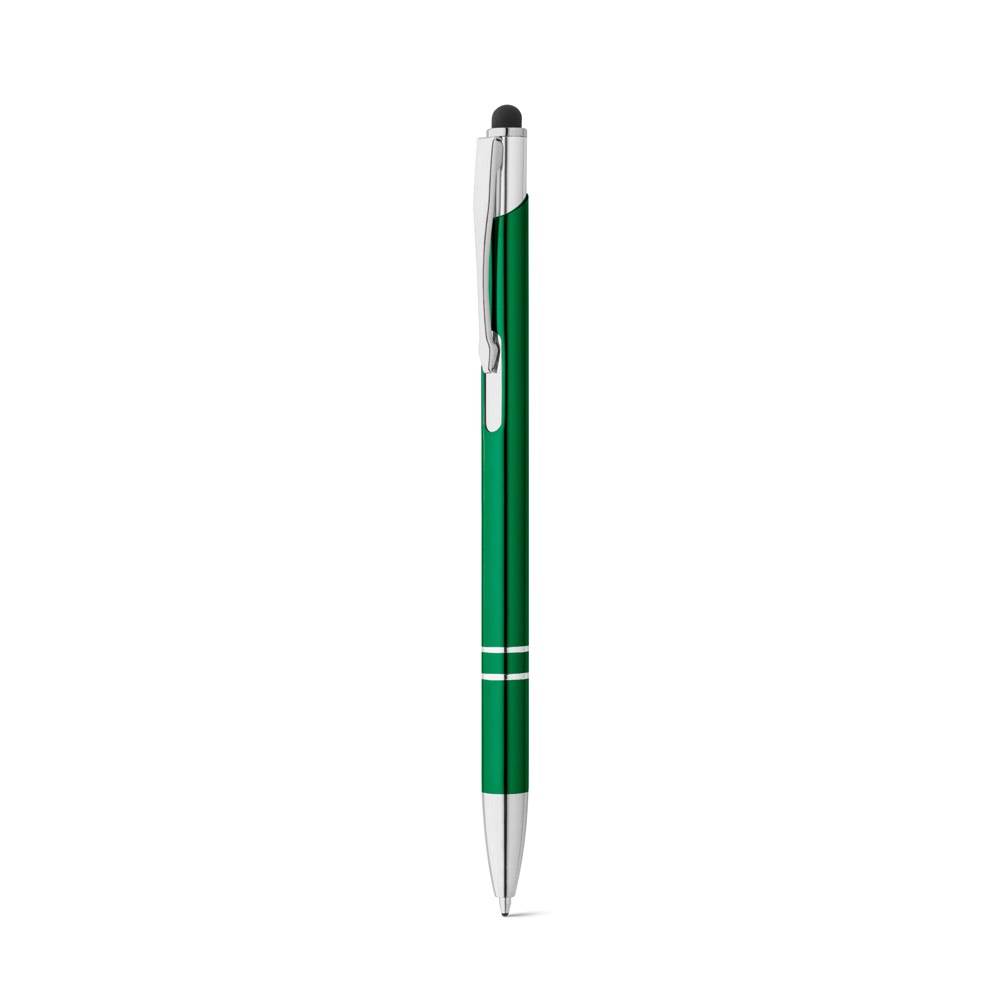 GALBA. Penna a sfera in alluminio con punta touch e clip