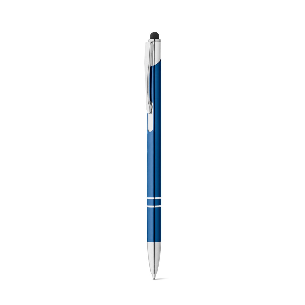 GALBA. Penna a sfera in alluminio con punta touch e clip