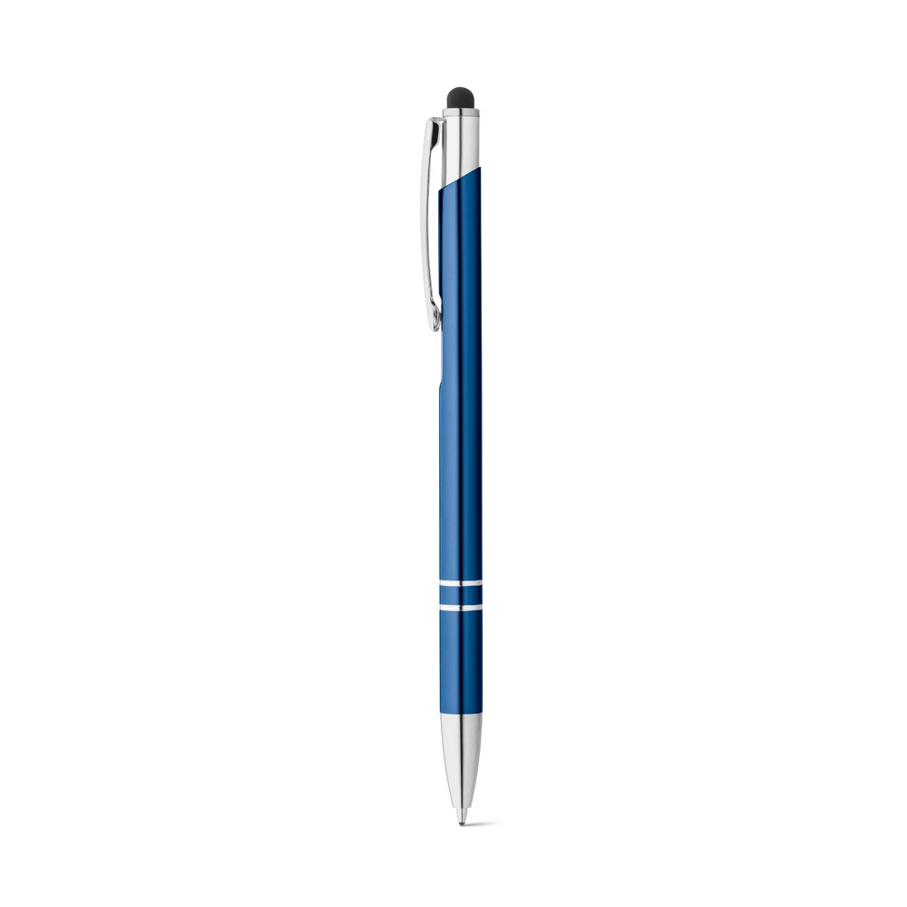 GALBA. Penna a sfera in alluminio con punta touch e clip