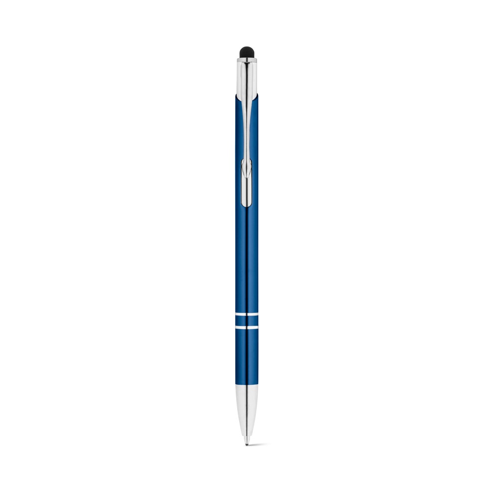GALBA. Penna a sfera in alluminio con punta touch e clip