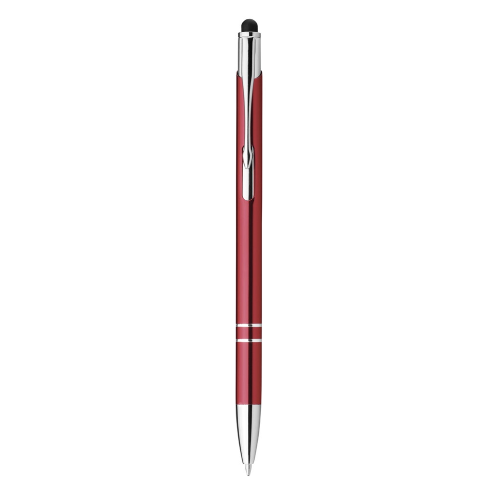GALBA. Penna a sfera in alluminio con punta touch e clip