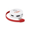 GARDNER. HUB con cavo e 4 porte USB-A in ABS