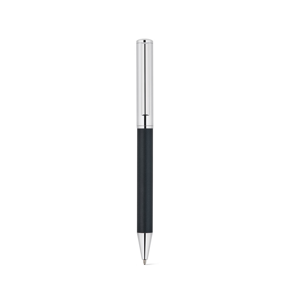 GARRETT. Set composto da 1 penna a sfera e 1 blocco note, realizzati in PU e acciaio inossidabile