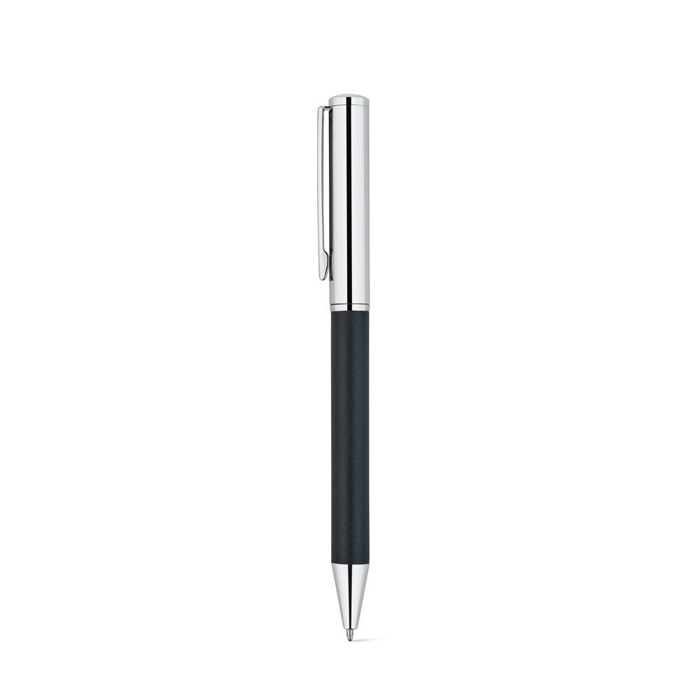 GARRETT. Set composto da 1 penna a sfera e 1 blocco note, realizzati in PU e acciaio inossidabile