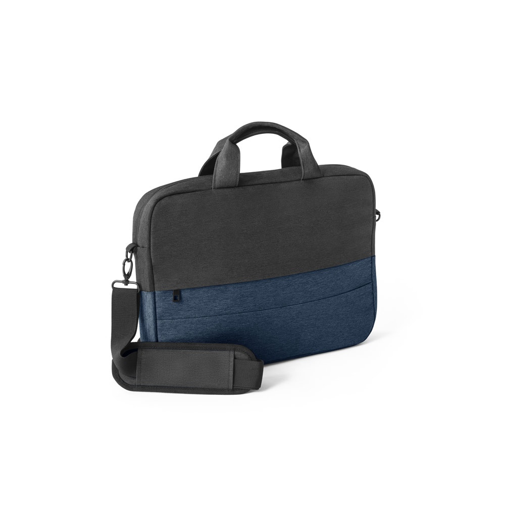 GENOA. Borsa imbottita per laptop in poliestere riciclato 600D ad alta densità da 15"
