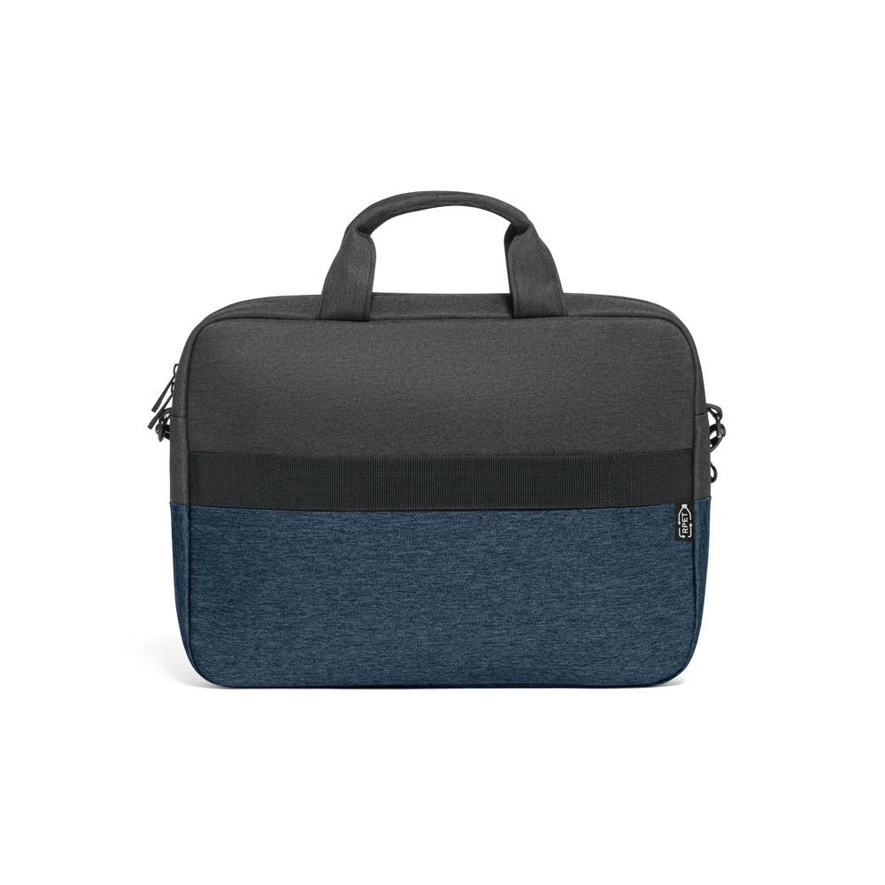 GENOA. Borsa imbottita per laptop in poliestere riciclato 600D ad alta densità da 15"
