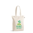 GIRONA. Borsa in cotone (50%), cotone riciclato (30%) e poliestere (20% rPET) (220 g/m²)