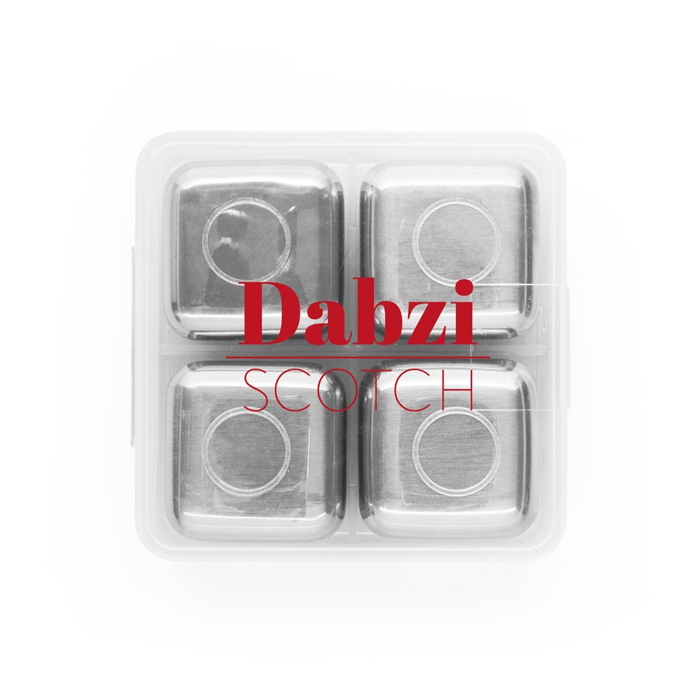 GLACIER. Set di cubi riutilizzabili in acciaio inox