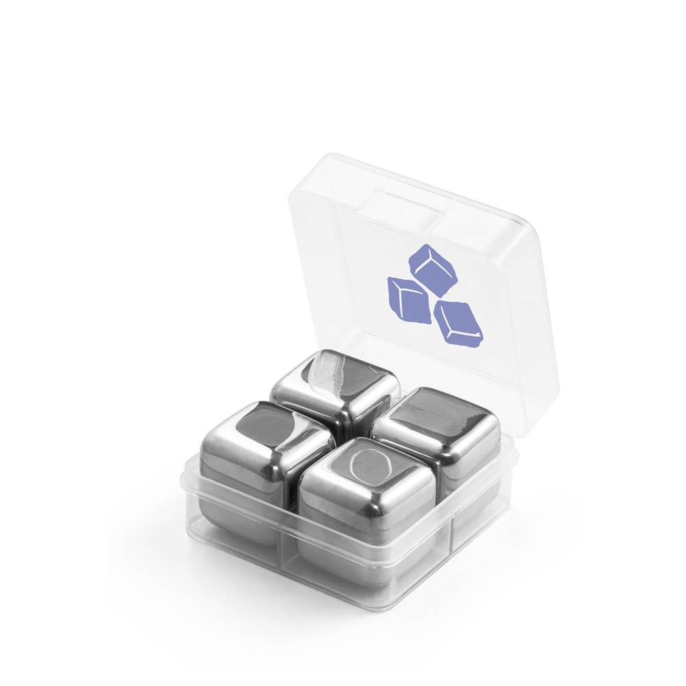 GLACIER. Set di cubi riutilizzabili in acciaio inox
