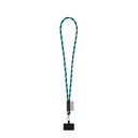 GOSPORT. SET Lanyard TUBE Long (Ø 7 mm) con moschettone a grilletto da 9 mm e porta cellulare