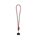 GOSPORT. SET Lanyard TUBE Long (Ø 7 mm) con moschettone a grilletto da 9 mm e porta cellulare