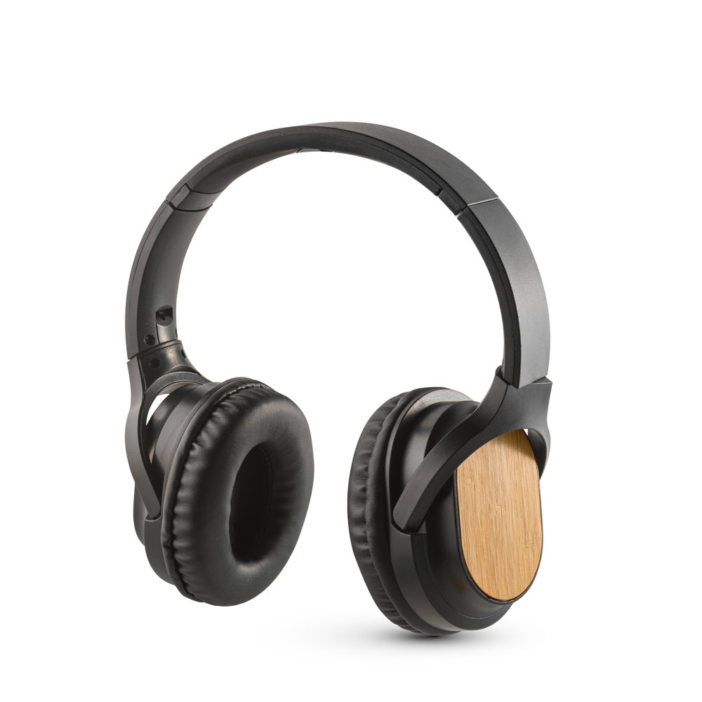 GOULD. Cuffie wireless pieghevoli con durata della batteria di 4 ore in bambù e ABS