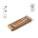 GREENY. Set con penna a sfera e matita portamine in bambù