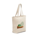 HACKNEY. Borsa in cotone 100% con chiusura (280 g/m²)