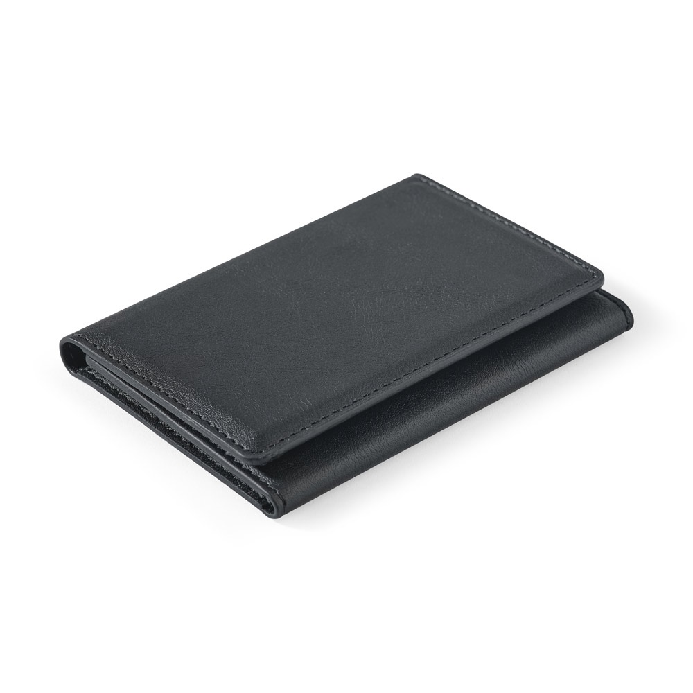 HARALD. Portafoglio magnetico in PU con grande capacità e protezione RFID
